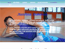 Tablet Screenshot of katerinadobesova.cz
